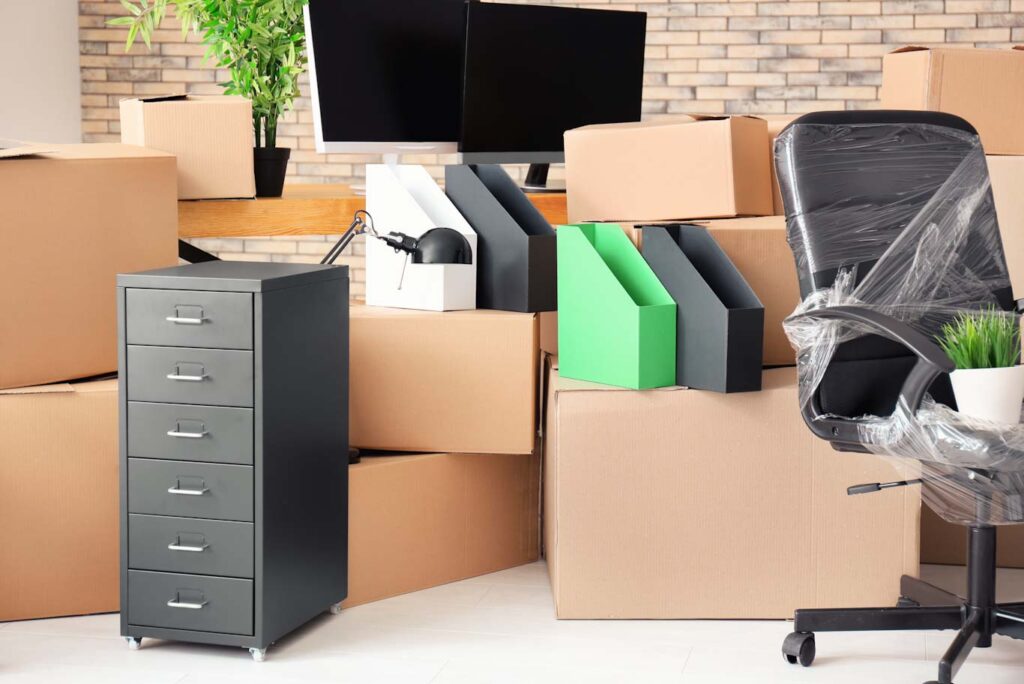 Commercial movers in Bethlehem PA, Printer, copiers, furniture, filing cabinets, cubicles, record storage, files, move company, company movers, Lehigh Valley Office Movers